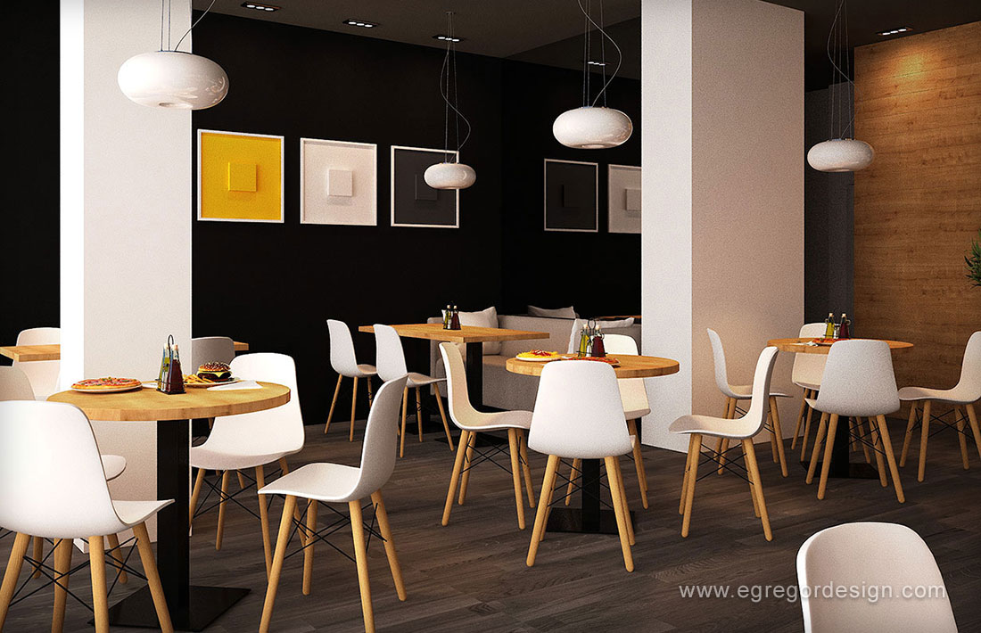 Pizzeria flavours baia mare pal mdf, design mobila PAL MDF.