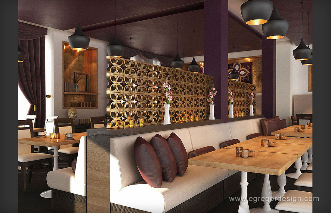 Restaurant indian pal mdf, intocmire proiect mobila la comanda.