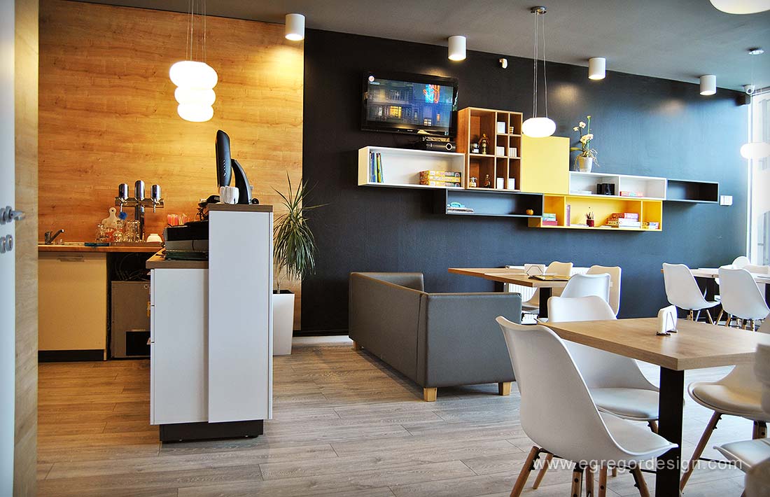 Interior pizzeria flavours, MDF frezat.