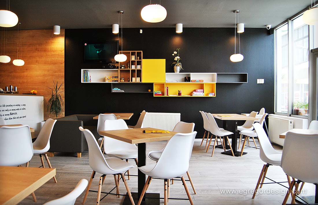 Interior pizzeria flavours, maner Gola.
