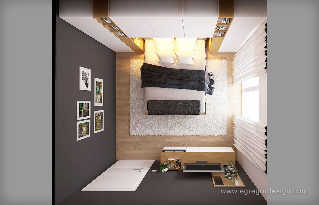 Design mobilier pentru cuplu tanar.