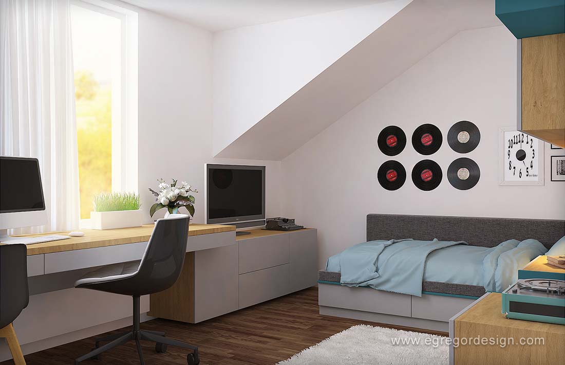 Mobila copil pal, proiectare mobilier personalizat.