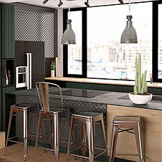 Bucatarie industriala mdf, design mobila bucatarie Cluj pret.