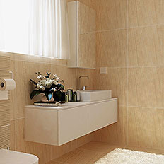Design mobila Cluj pret, corp suspendat MDF baie.