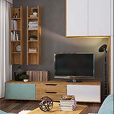 Pal mdf, design mobila living la comanda Cluj.